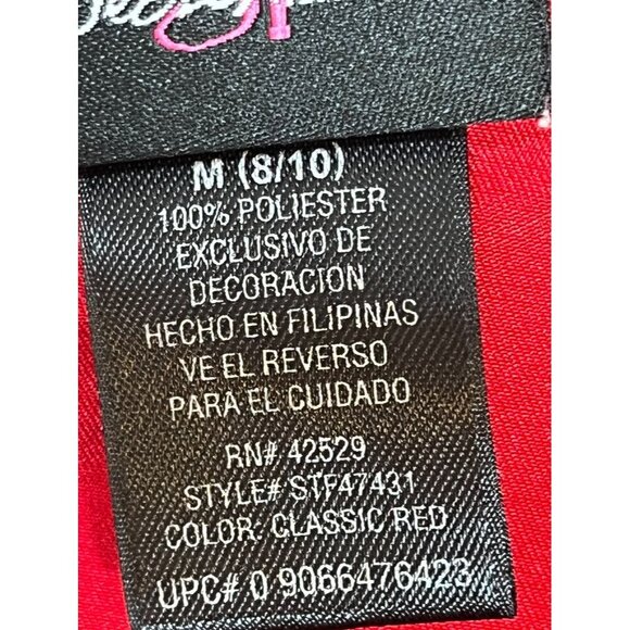 Retro Lace Tank Slip Dress M Red Babydoll Sexy Fairy Regency Romantic Vampire - Picture 9 of 12